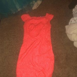 Pink coral dress